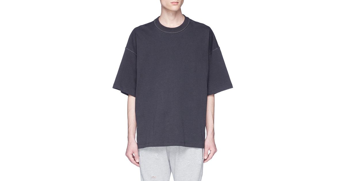 Fear Of God 'inside Out' Oversized T-shirt in Gray for Men | Lyst