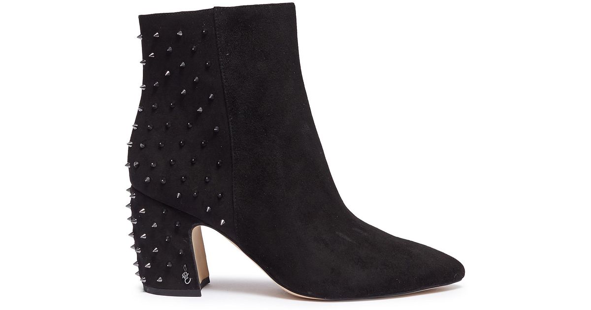 sam edelman heath studded heel bootie