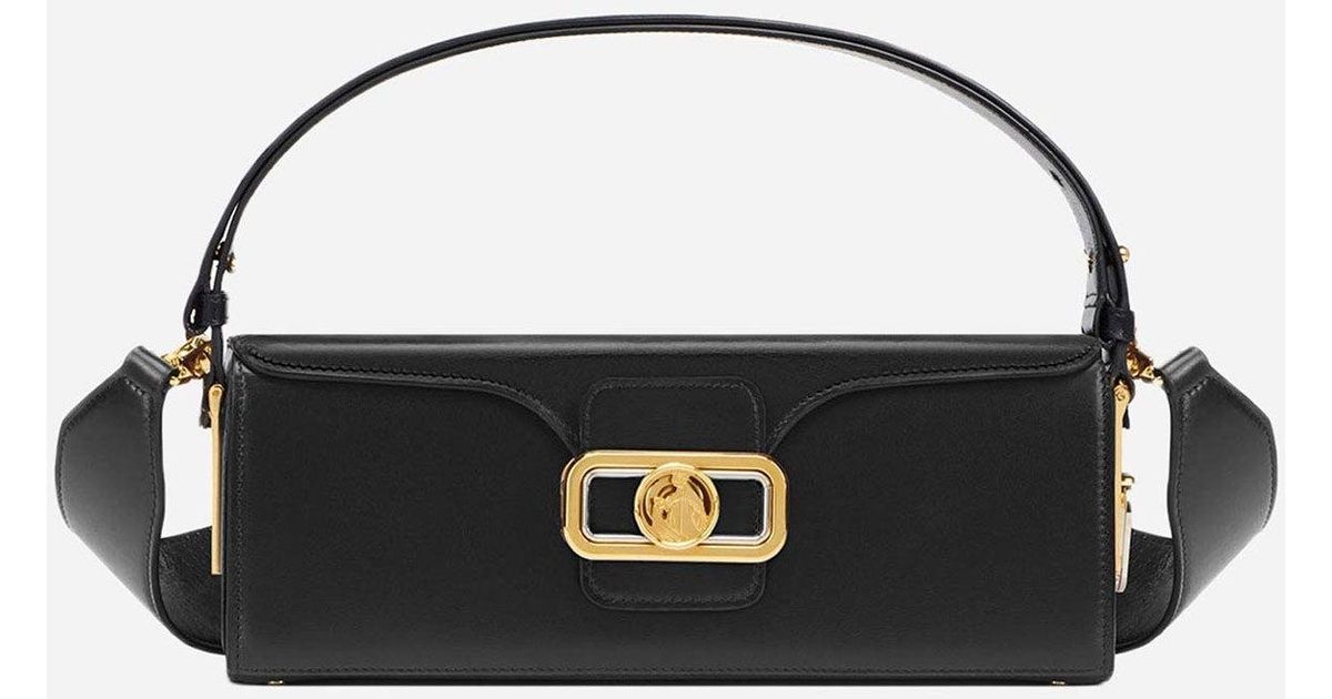 Lanvin Pencil Bag In Box Calf in Black | Lyst