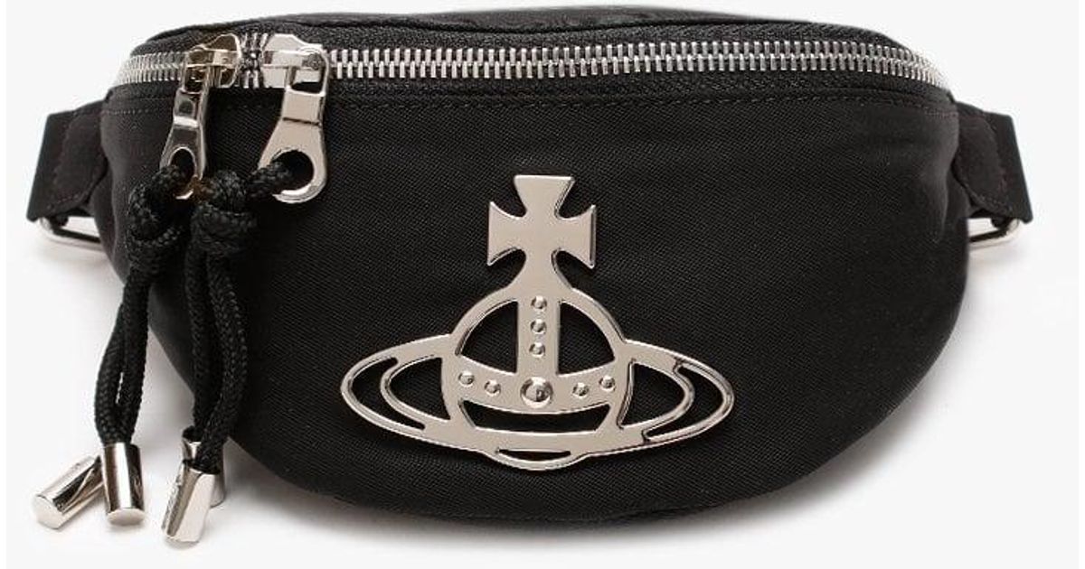 Vivienne Westwood Synthetic Hilary Nylon Mini Bumbag in Black | Lyst