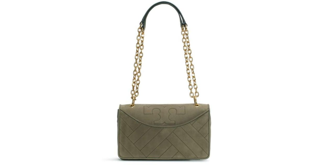 tory burch alexa topstitched leather shoulder bag