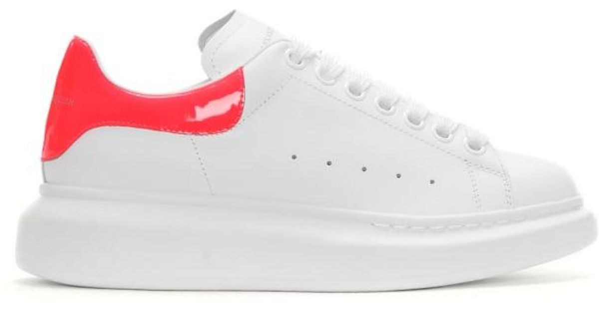 alexander mcqueen leather flash sneakers