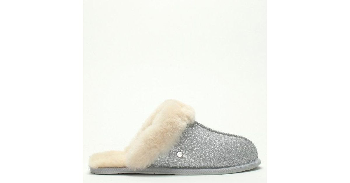 silver ugg slippers