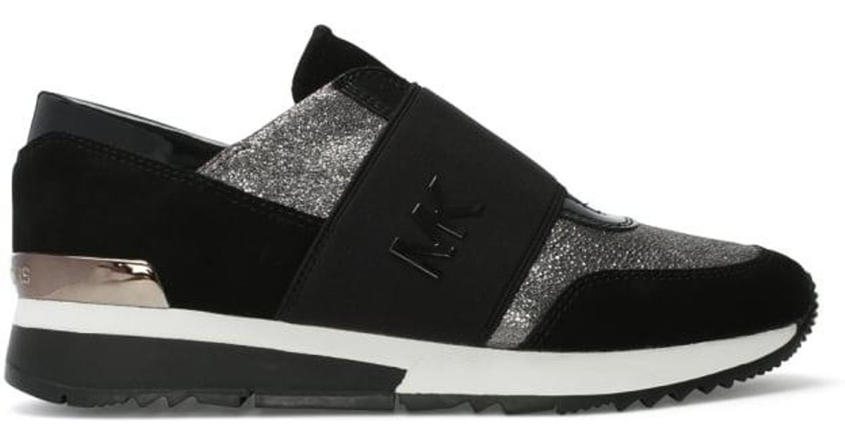 michael kors black slip on trainers