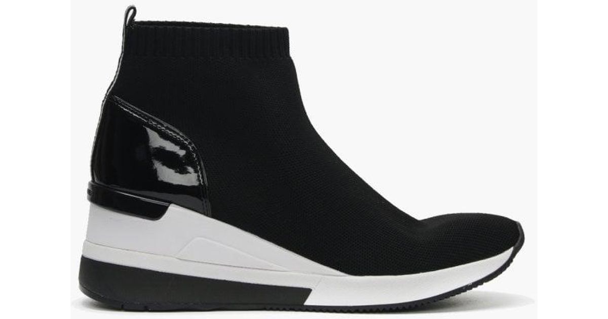 michael kors knit high top trainer