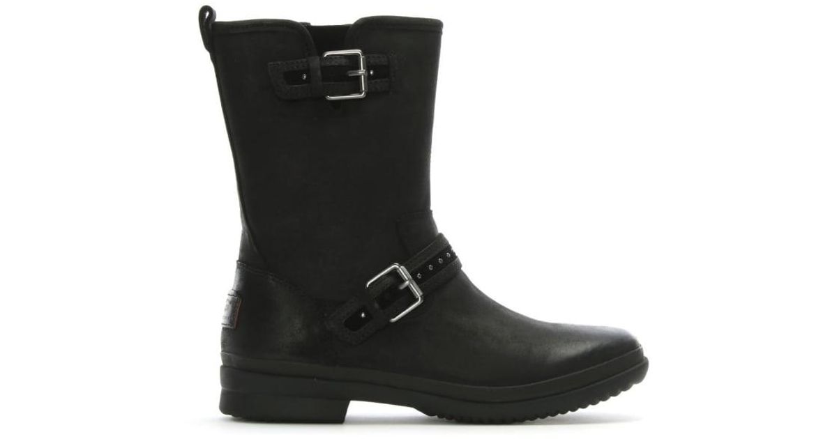 ugg jenise boots black leather