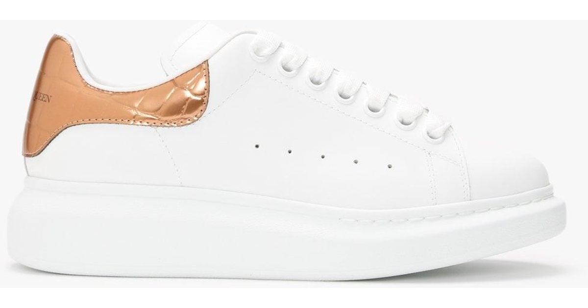 alexander mcqueen trainers rose gold