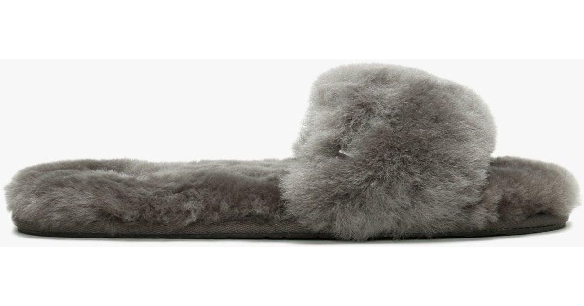 ugg slide slippers grey