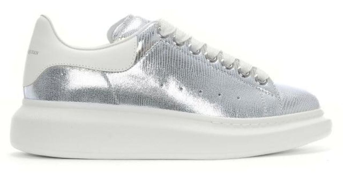 alexander mcqueen leather flash sneakers