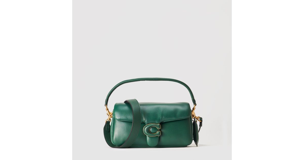 COACH Leather Tabby Pillow 26 Shoulder Bag in Green - Save 2% | Lyst