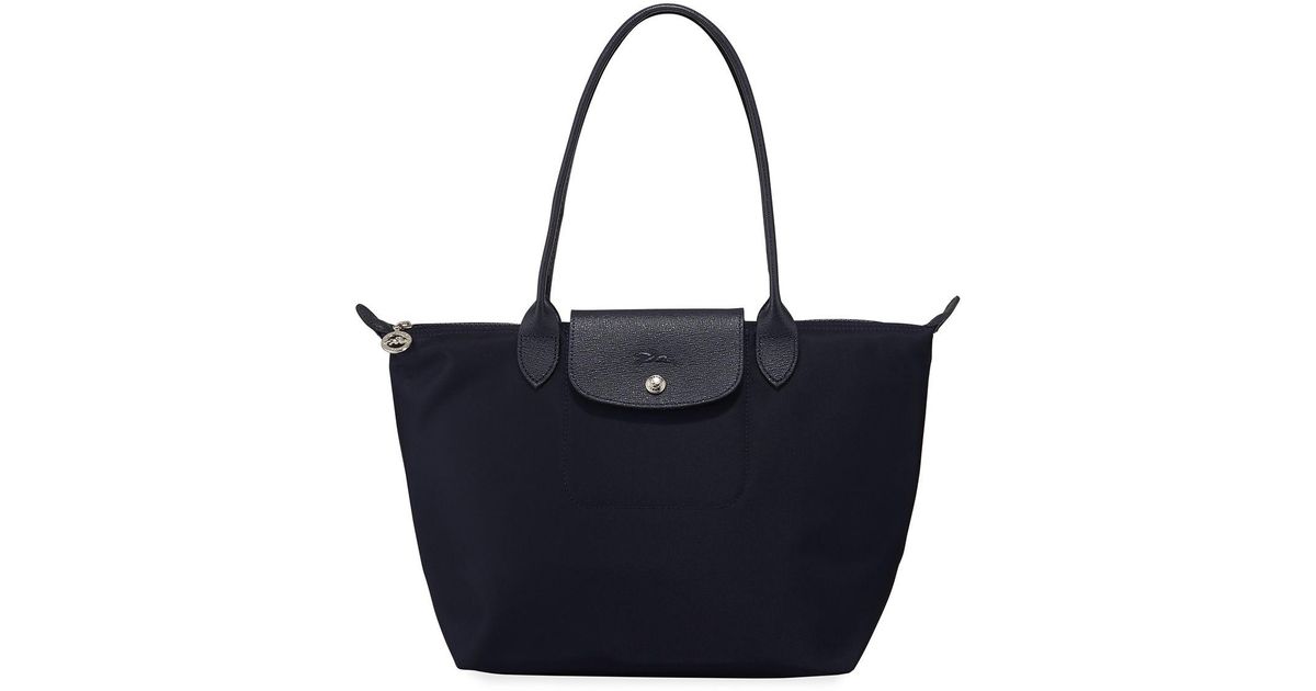 longchamp navy tote bag
