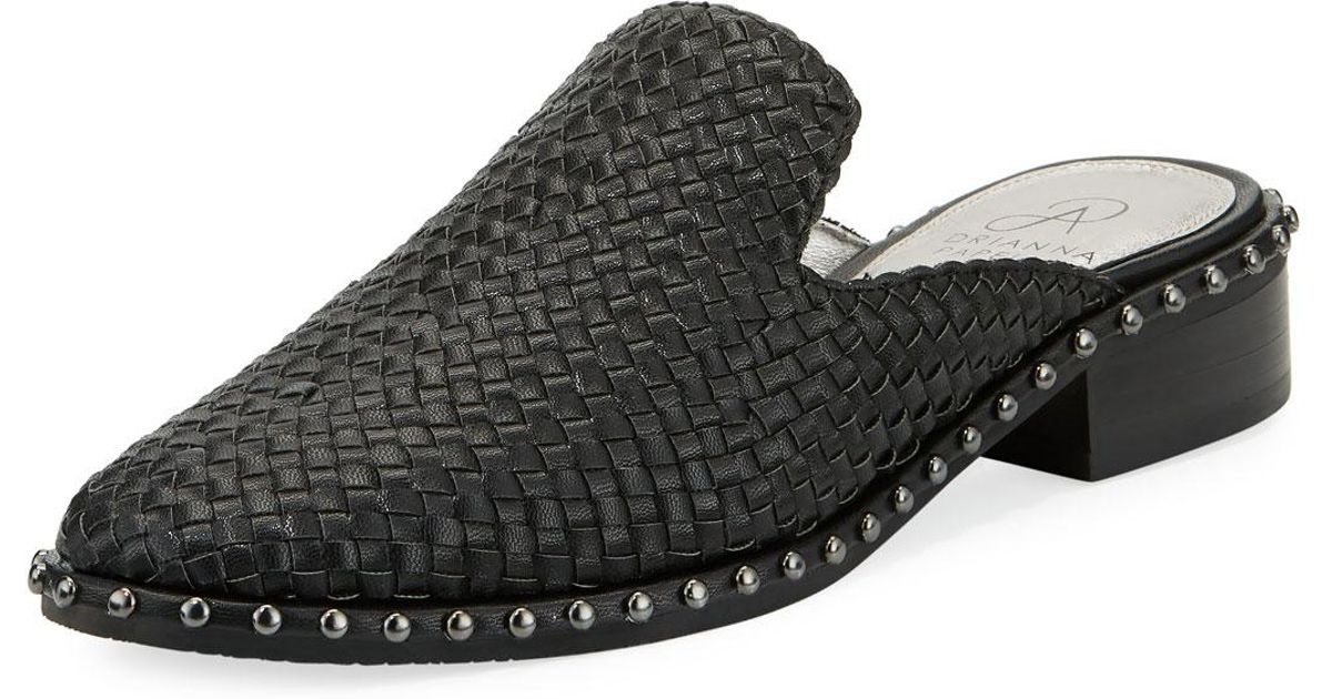 studded mule flats