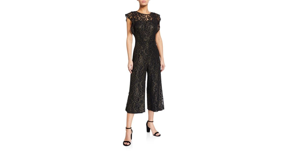 donna ricco lace jumpsuit