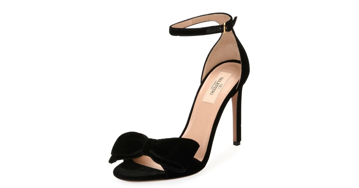 valentino velvet sandals
