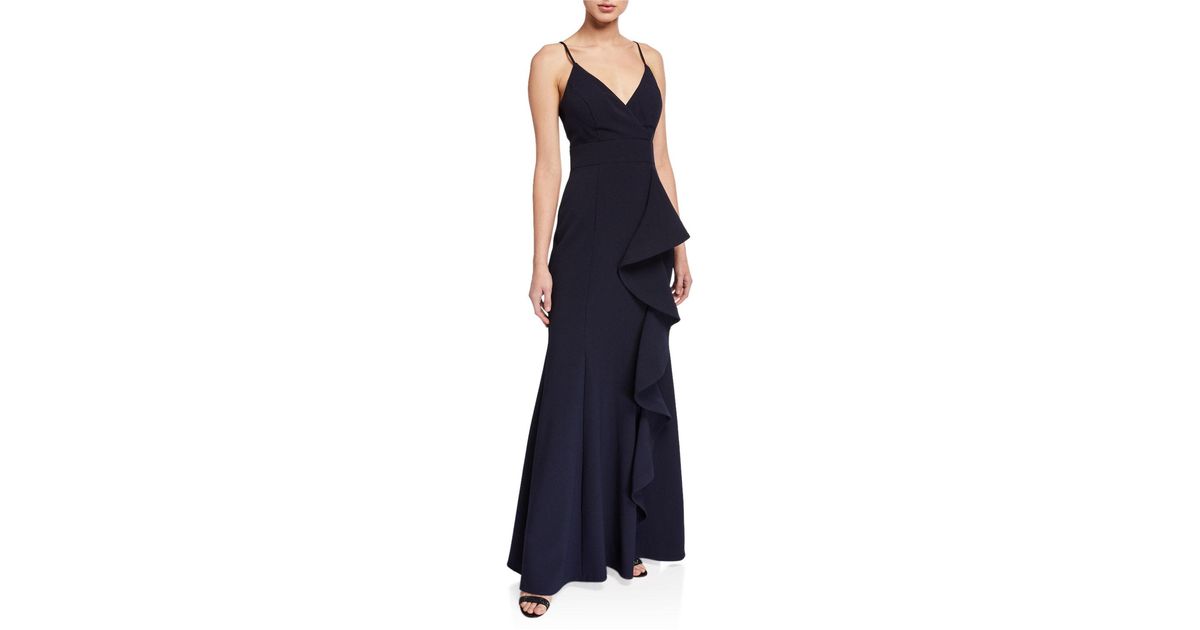 eliza j ruffle gown