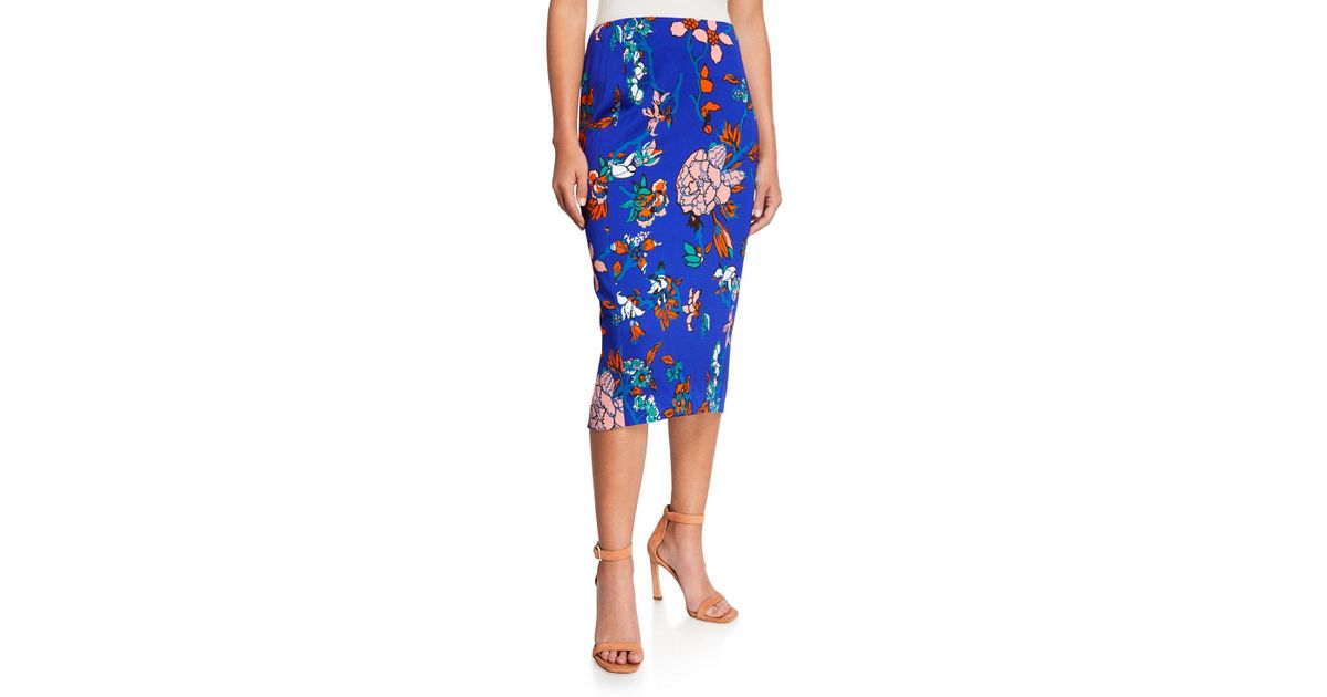 tailored midi pencil skirt dvf