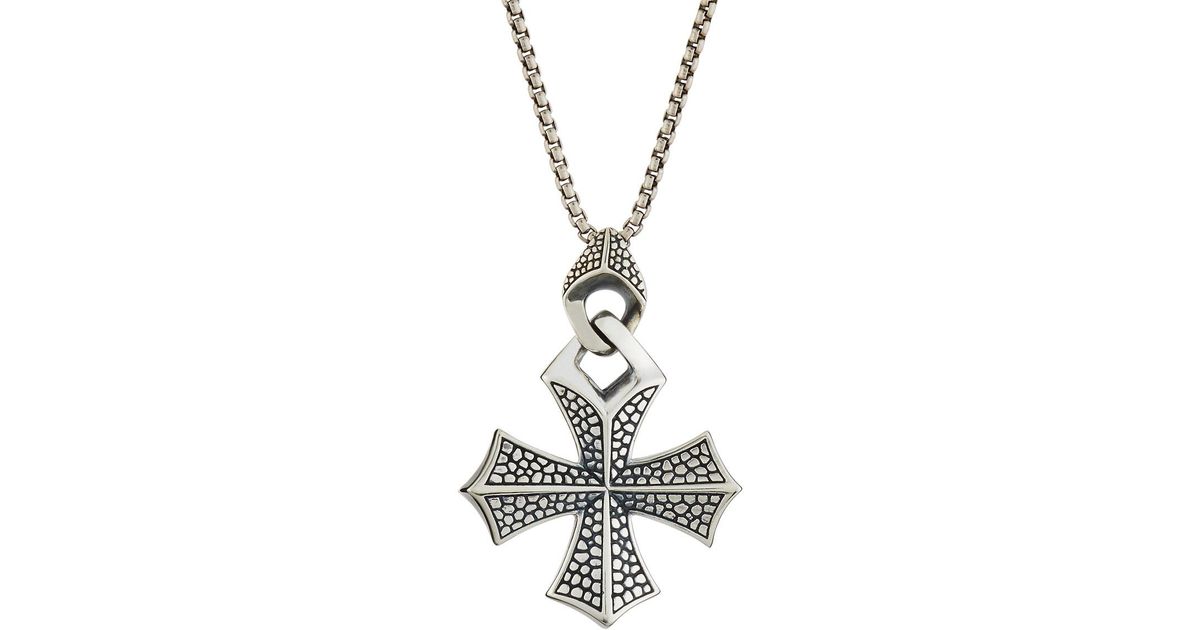 Lyst Stephen Webster Men S Rayman Templar Cross Pendant Necklace Lyst Stephen Webster Men S Rayman Templar Cross Pendant Necklace In Metallic For