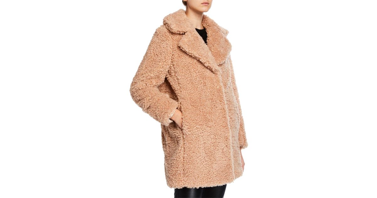 kensie faux shearling coat