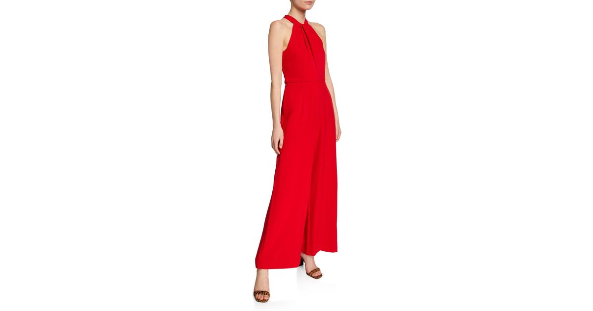 julia jordan twist neck jumpsuit