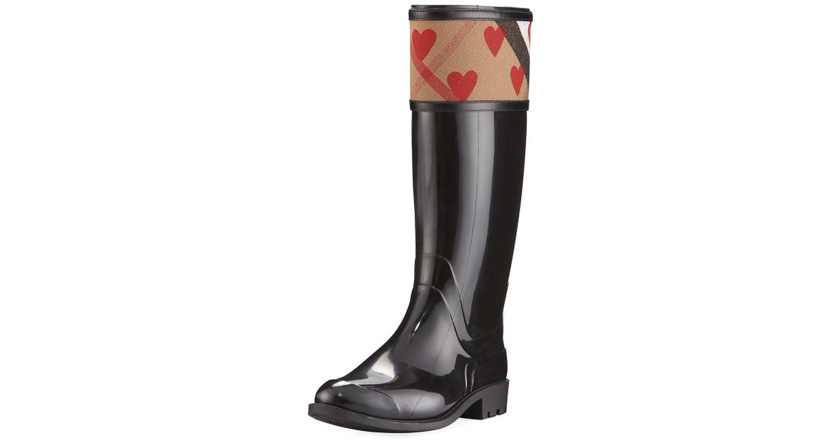 burberry heart boots