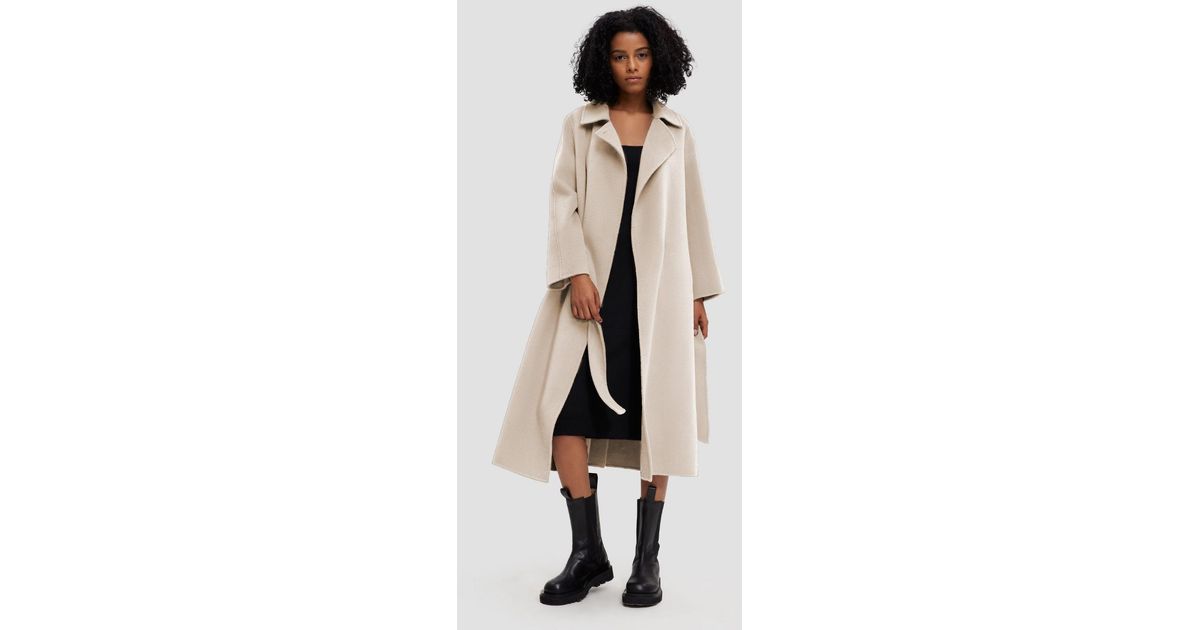 Lattelier Earth Tone Belted Wool Coat 