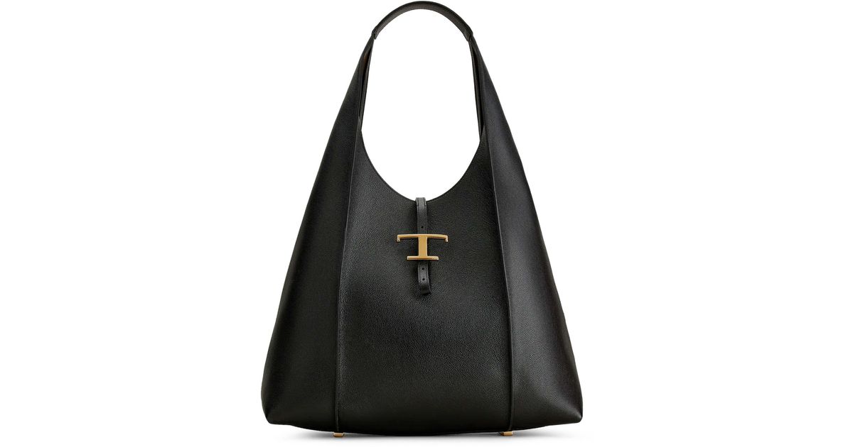 Tod's Large Hobo Timeless Bag in Black Lyst