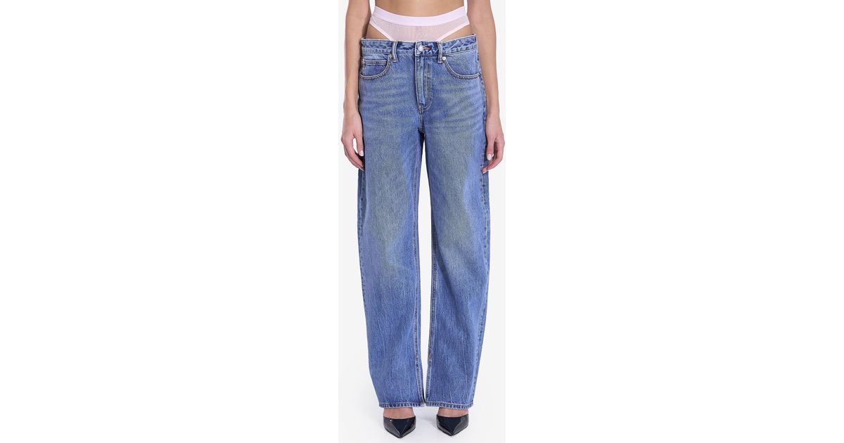 Alexander Wang Pre-Styled Underwear Straight-Leg Jeans in