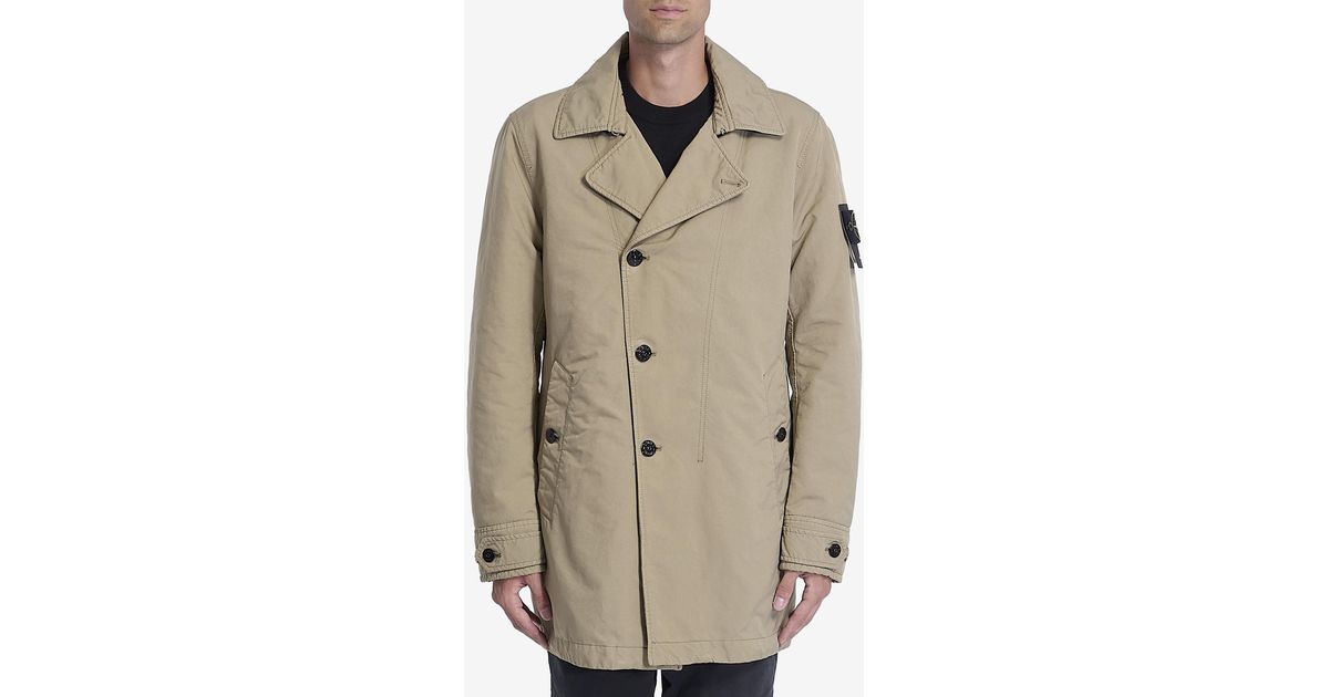 Stone Island David Tc Trench in Natural for Men | Lyst Canada