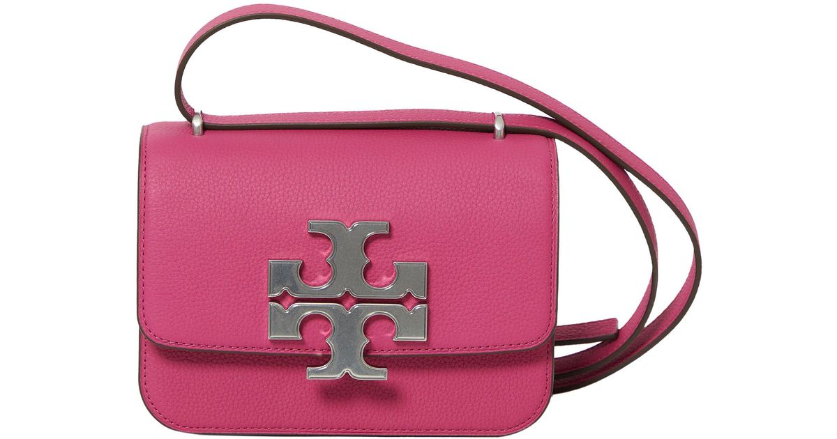 Tory Burch Small Eleanor Pebbled Convertible Bag in Pink | Lyst Canada