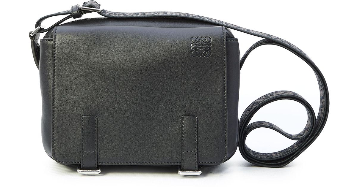 Loewe Military Xs Messenger Bag in Black for Men | Lyst