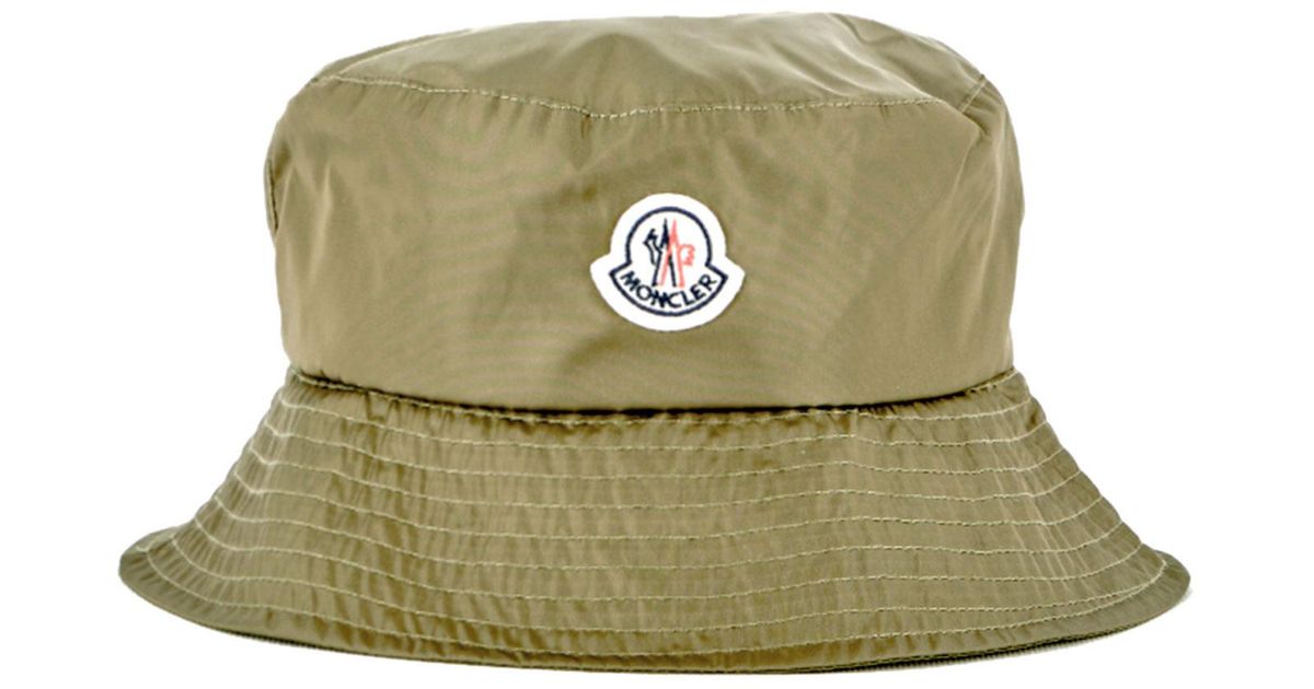 Moncler Synthetic Military Bucket Hat in Green | Lyst