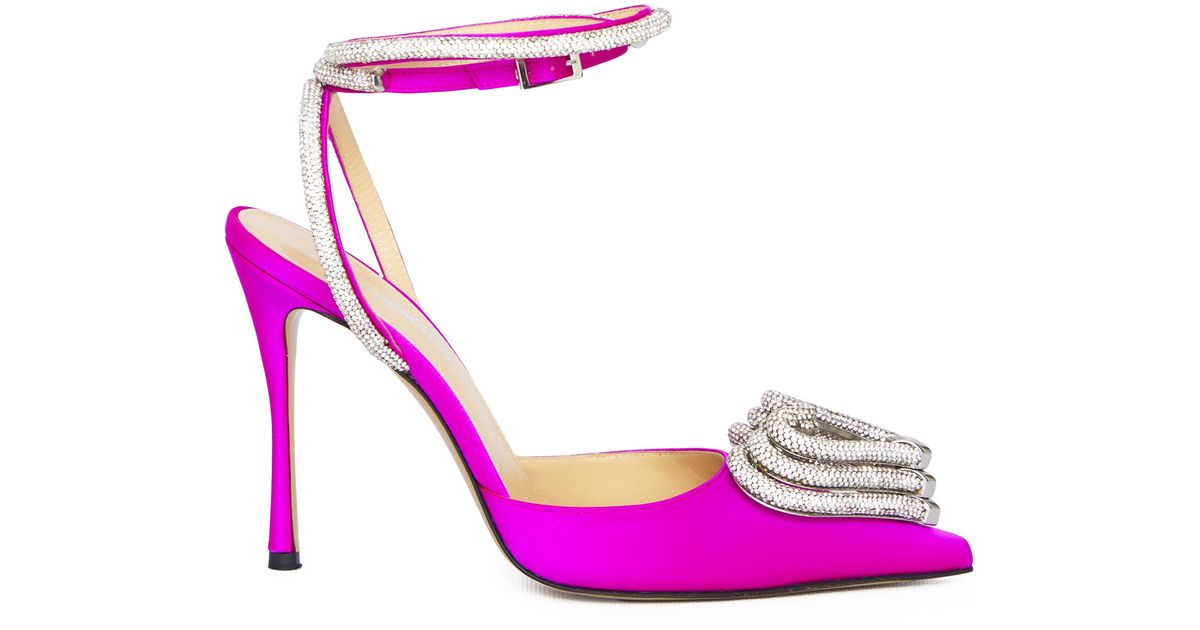 Mach & Mach Triple Heart Pumps in Pink | Lyst