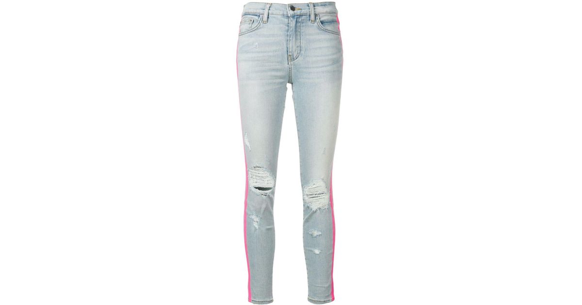 Amiri Denim Fuchsia Side Bands in Pink 