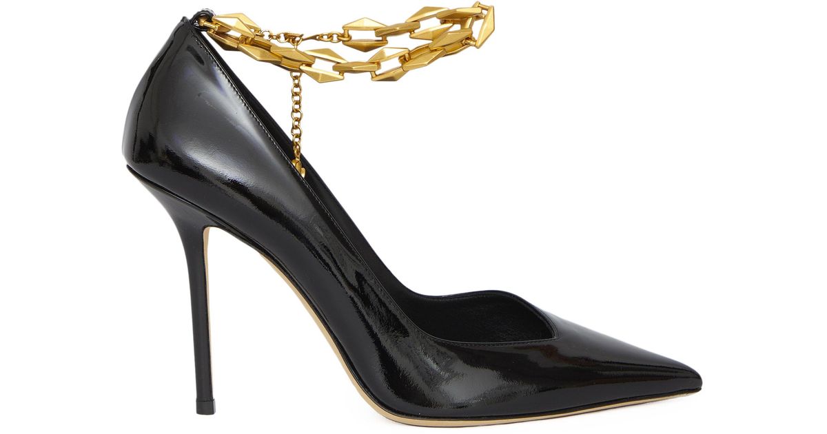 Jimmy Choo Diamond Talura 100 Pumps in Black Lyst