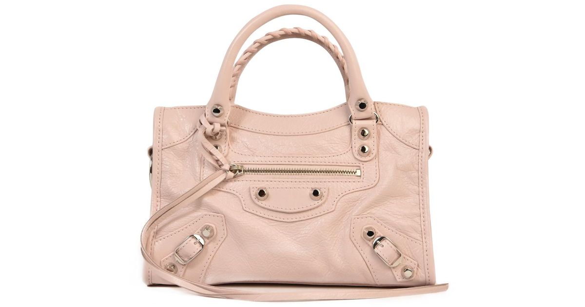 balenciaga city mini pink