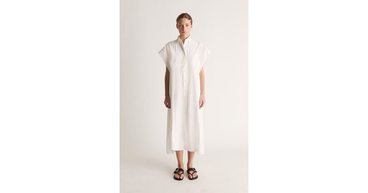 Innes Shoes Lee Mathews Skye Shirt Dress in Natural | Lyst