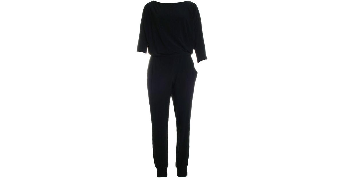 Joseph Ribkoff 3/4 Sleeve Jumpsuit in Black Lyst