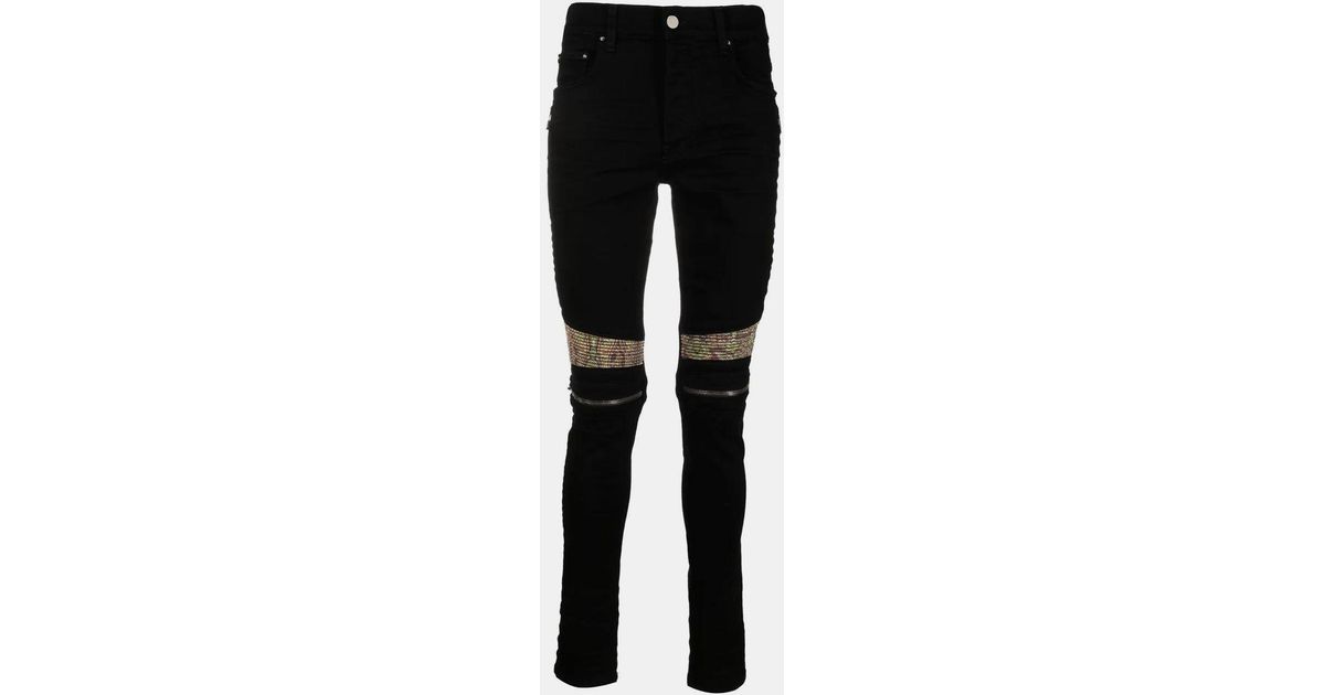 Amiri Denim Mx2 Paisley Jeans in Black for Men Lyst UK