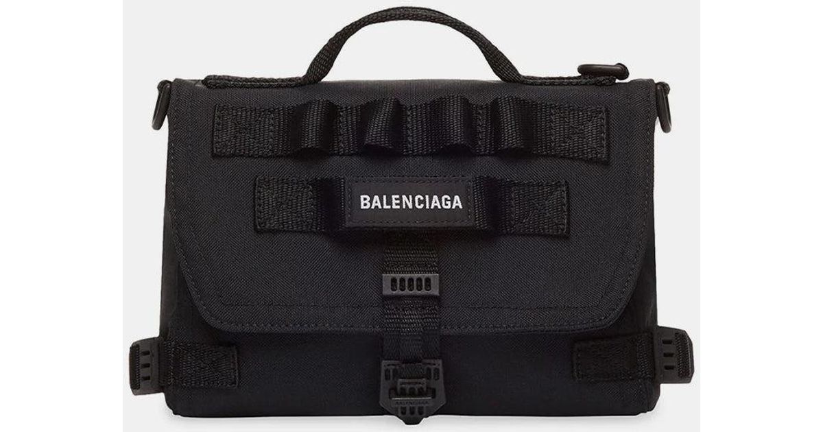 Balenciaga Army Messenger Bag in Black for Men | Lyst