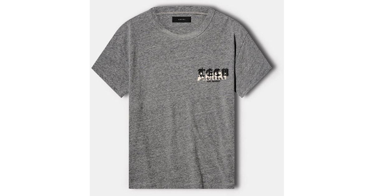Amiri Cotton T.g.c.w T-shirt in Heather Grey (Gray) for Men | Lyst