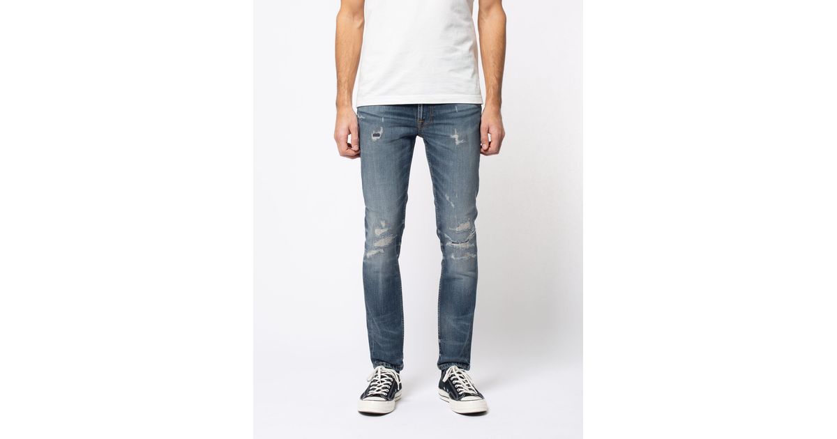 nudie jeans lean dean beaten indigo