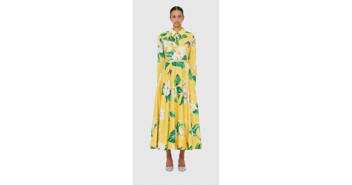 leo lin zara shirt midi dress LEO LIN Women's Zara Shirt Midi Dress - Blue