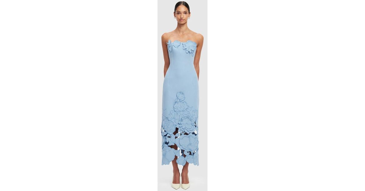chinese dress ladies Leo Lin Rayna Embellished Bustier Maxi Dress