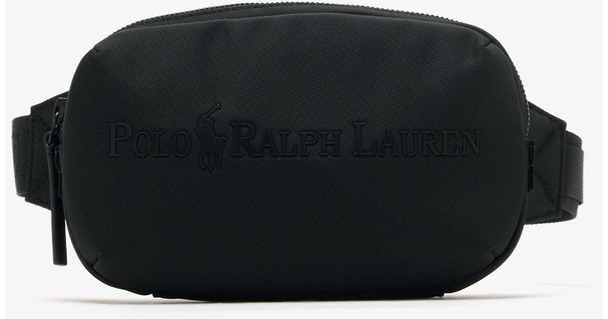 【POLO RALPH LAUREN】トーナル ロゴ ブラック ウエストパック Polo Ralph Lauren Tonal Logo Waistpack in Black for Men | Lyst