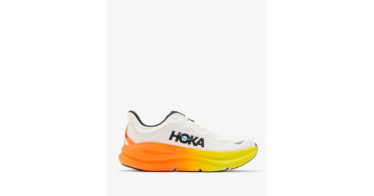 Hoka Rincon Hoka One One Bondi 9 Sneakers in Orange for Men | Lyst