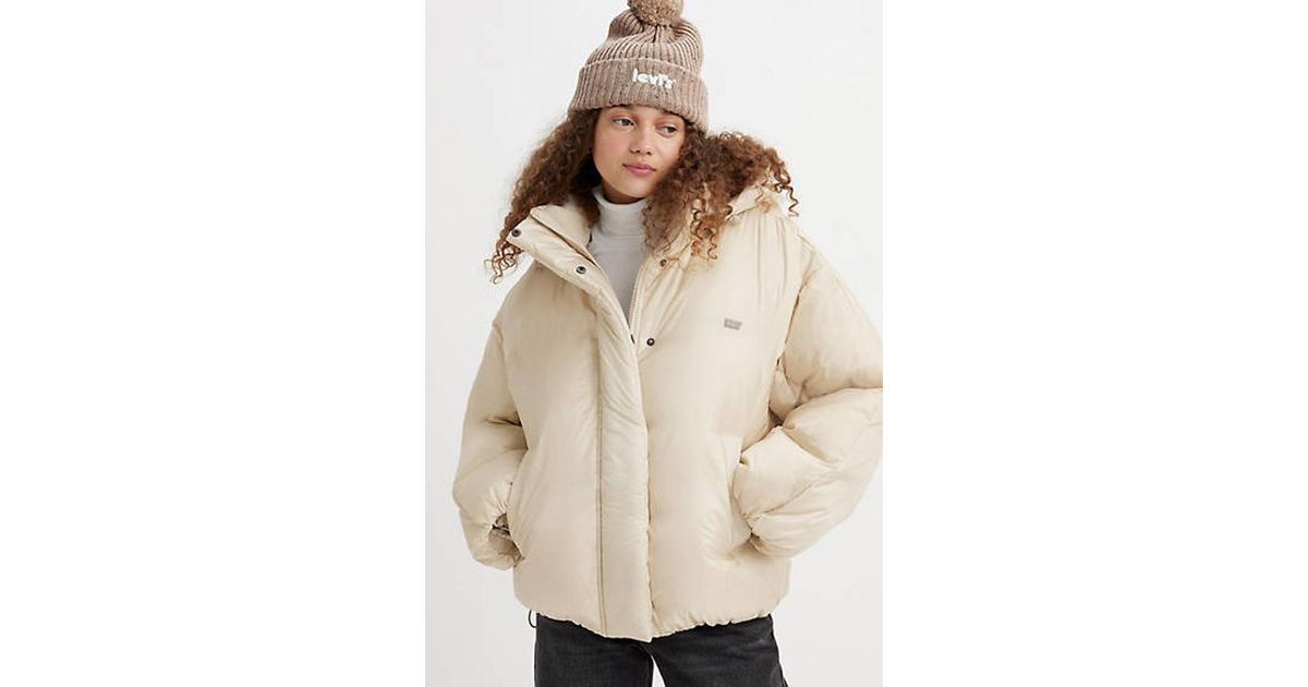 Levi's Pillow Bubble Shorty Puffer in Black Lyst UK