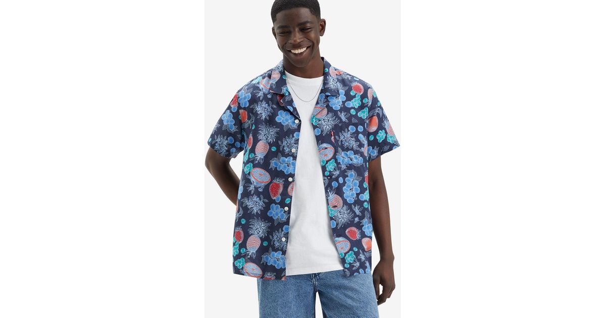 Chemise camp sunset Levi s pour homme en coloris Noir Lyst