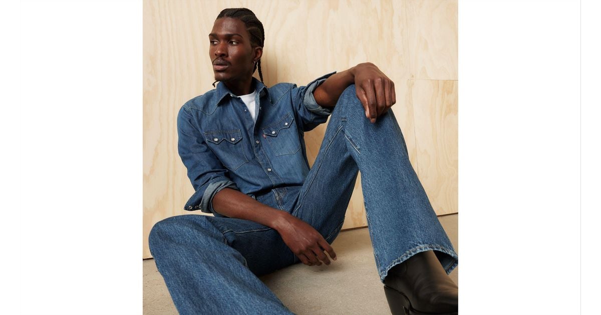 Camisa Vaquera Hombre Jual Levi's Ss Relaxed Fit Western Vander