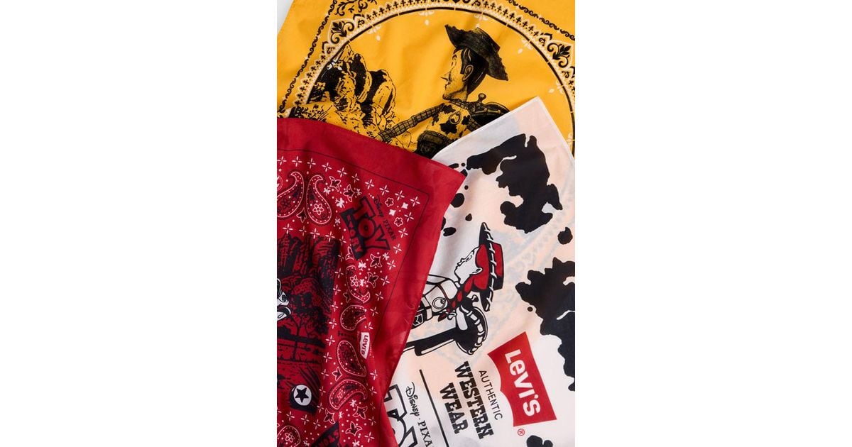 Levi's X Toy Story Bandana 3 Pack in Red for Men | Lyst UK