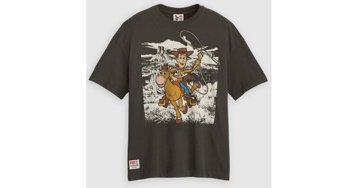 Levi's X Toy Story Boxy Tee in Black for Men | Lyst UK